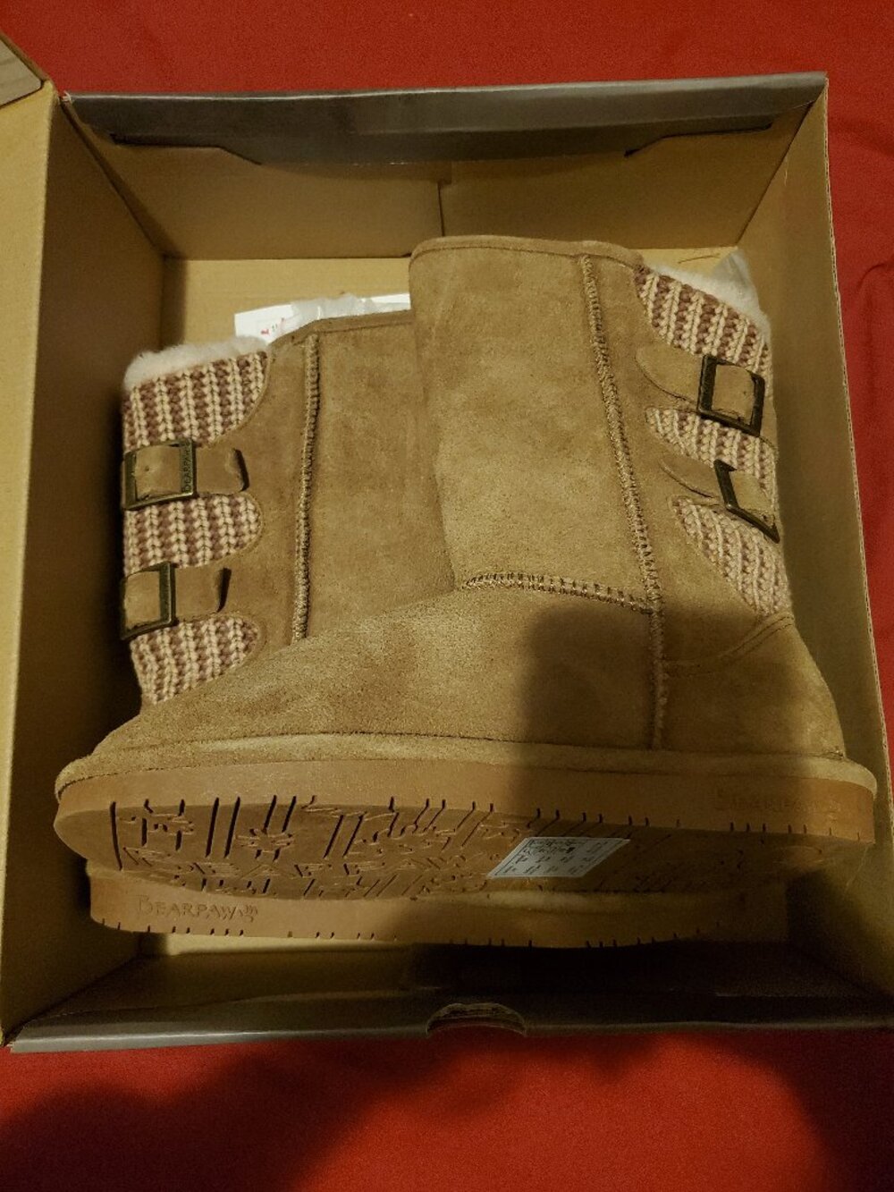 BRAND NEW WOMENS BROWN BEARPAW BEAR PAW BOSHIE BOOT BOOTS SIZE 8